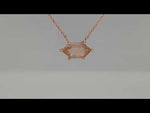 Load and play video in Gallery viewer, Charming Oregon Sunstone Necklace in 14k Rose Gold
