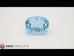 Load and play video in Gallery viewer, Impressive Cushion Blue Aquamarine 24.72ct
