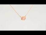 Load and play video in Gallery viewer, Elegant Round Peach Oregon Sunstone Necklace
