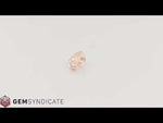 Load and play video in Gallery viewer, Juicy Elongated Hexagon Peach Sapphire 1.01ct
