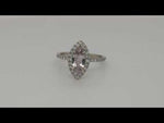 Load and play video in Gallery viewer, Pretty Peach Sapphire Ring in 14k White Gold
