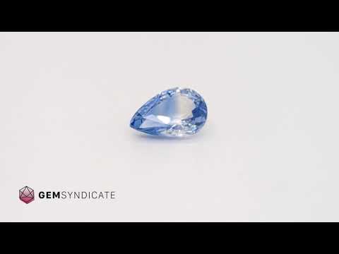 Perfect Pear Shape Parti Sapphire 3.03ct