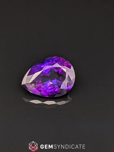 Exquisite Pear Shaped Purple Amethyst 13.64ct