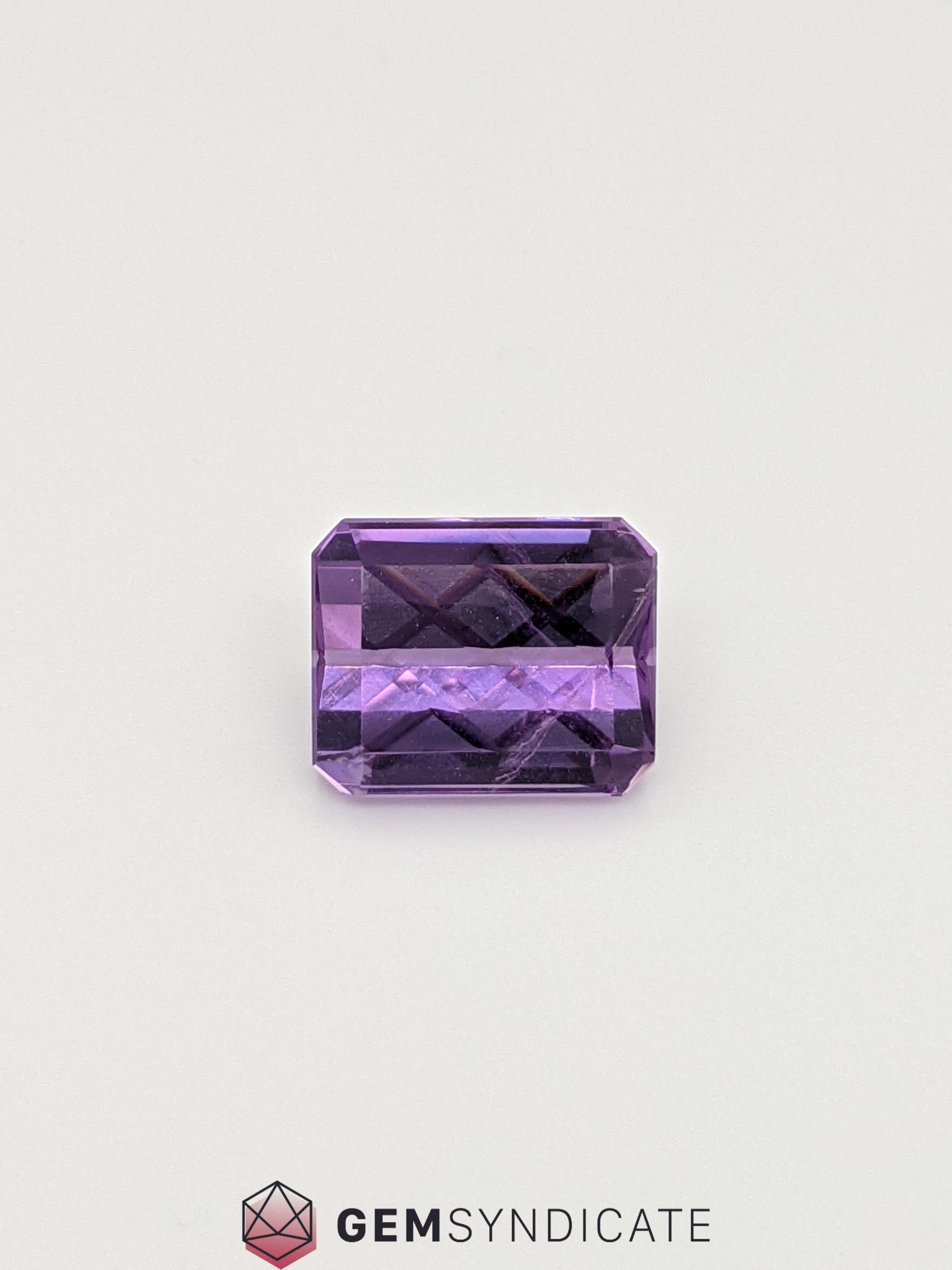 Radiant Emerald Shape Purple Amethyst 6.34ct