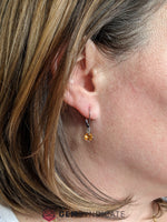 Load image into Gallery viewer, Charismatic Citrine Solitaire Dangle Birthstone Earrings
