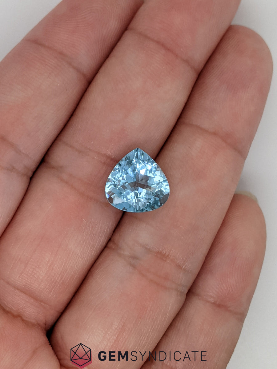 Brilliant Pear Shape Blue Aquamarine 3.87ct – The Gem Syndicate