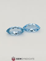 Load image into Gallery viewer, Alluring Marquise Shape Blue Aquamarine Pair 4.94ctw

