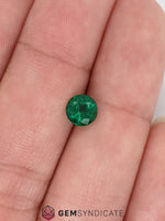 Load image into Gallery viewer, Striking Round Green Emerald 0.77ct
