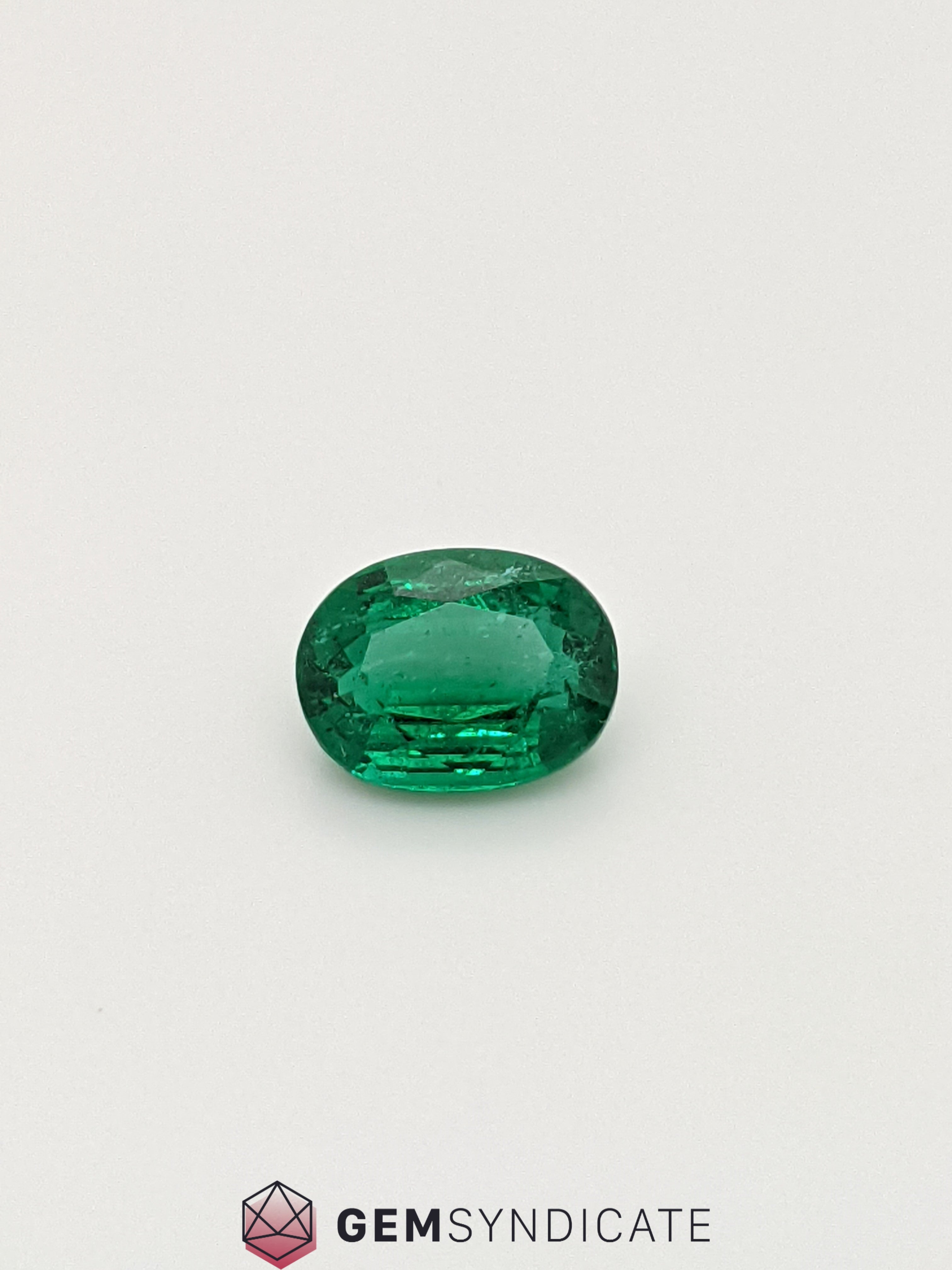 Enchanting Oval Green Emerald 1.38ct