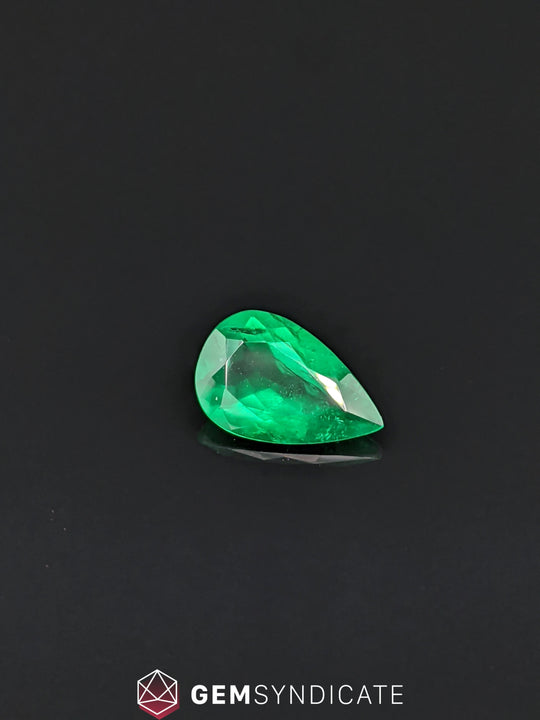 Prodigious Pear Shape Green Emerald 2.05ct