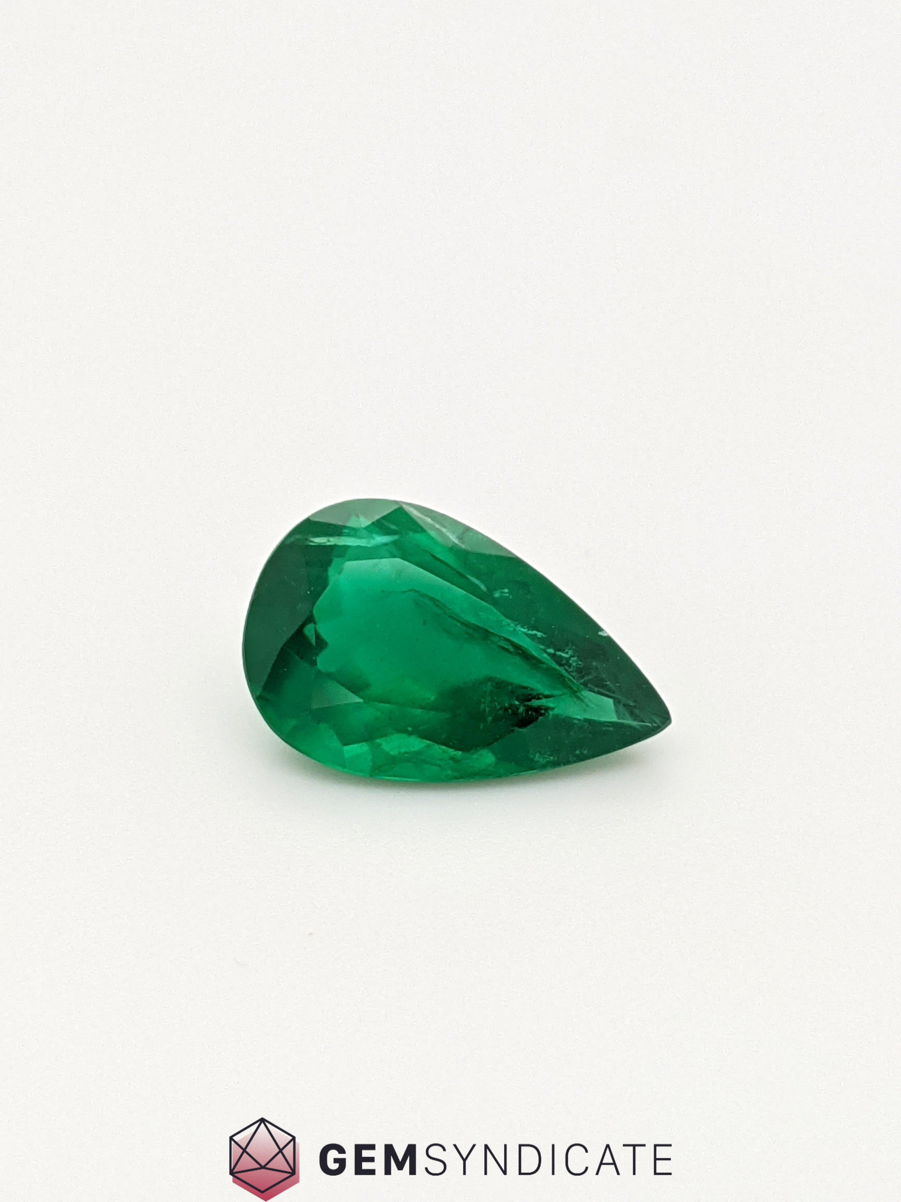 Prodigious Pear Shape Green Emerald 2.05ct