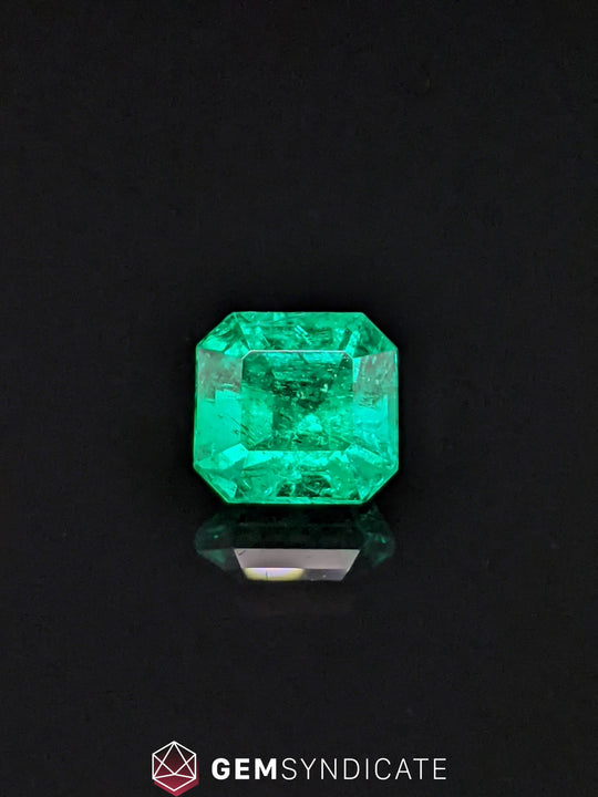 Knockout Emerald Cut Green Emerald 1.61ct