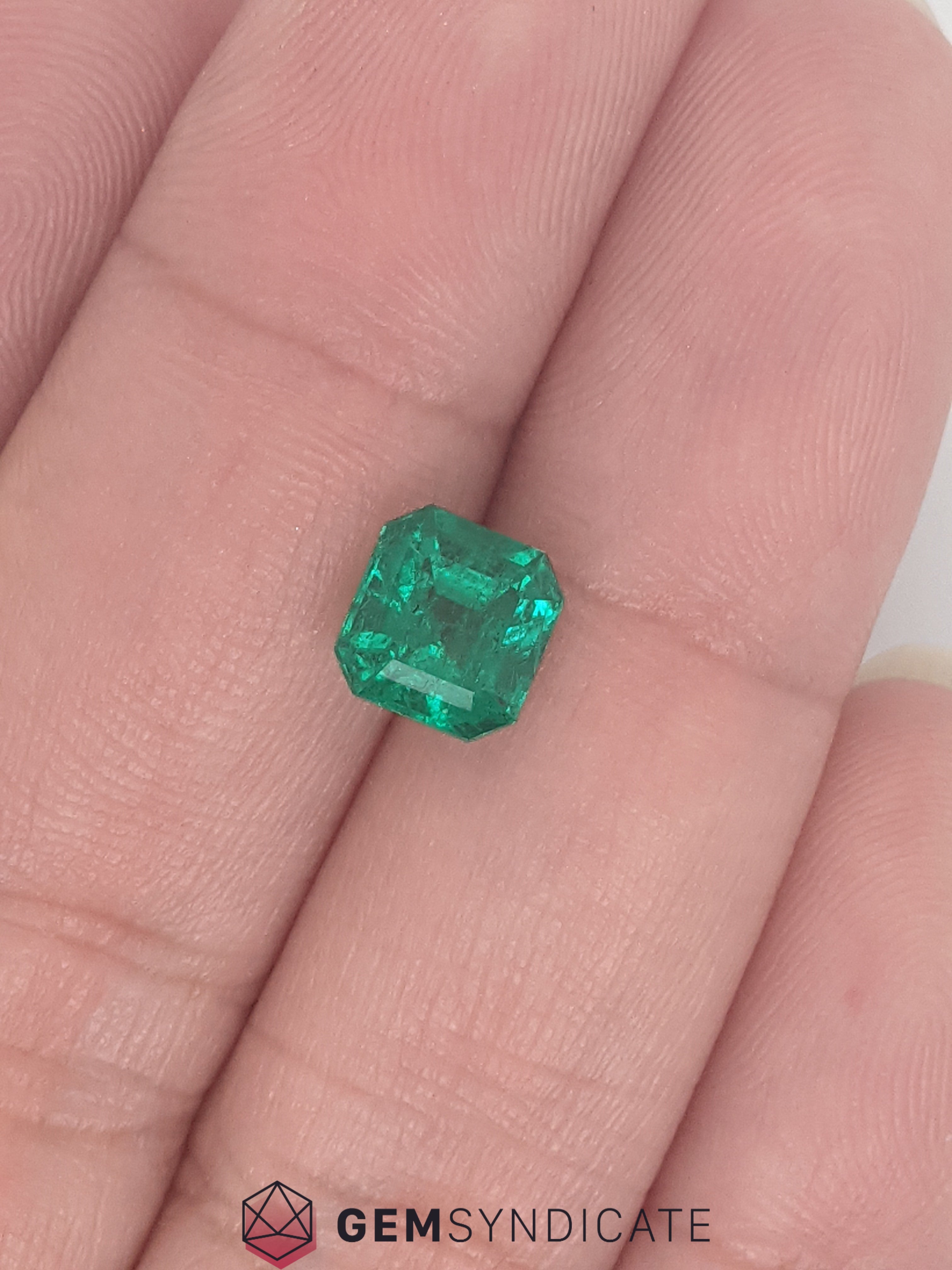 Knockout Emerald Cut Green Emerald 1.61ct