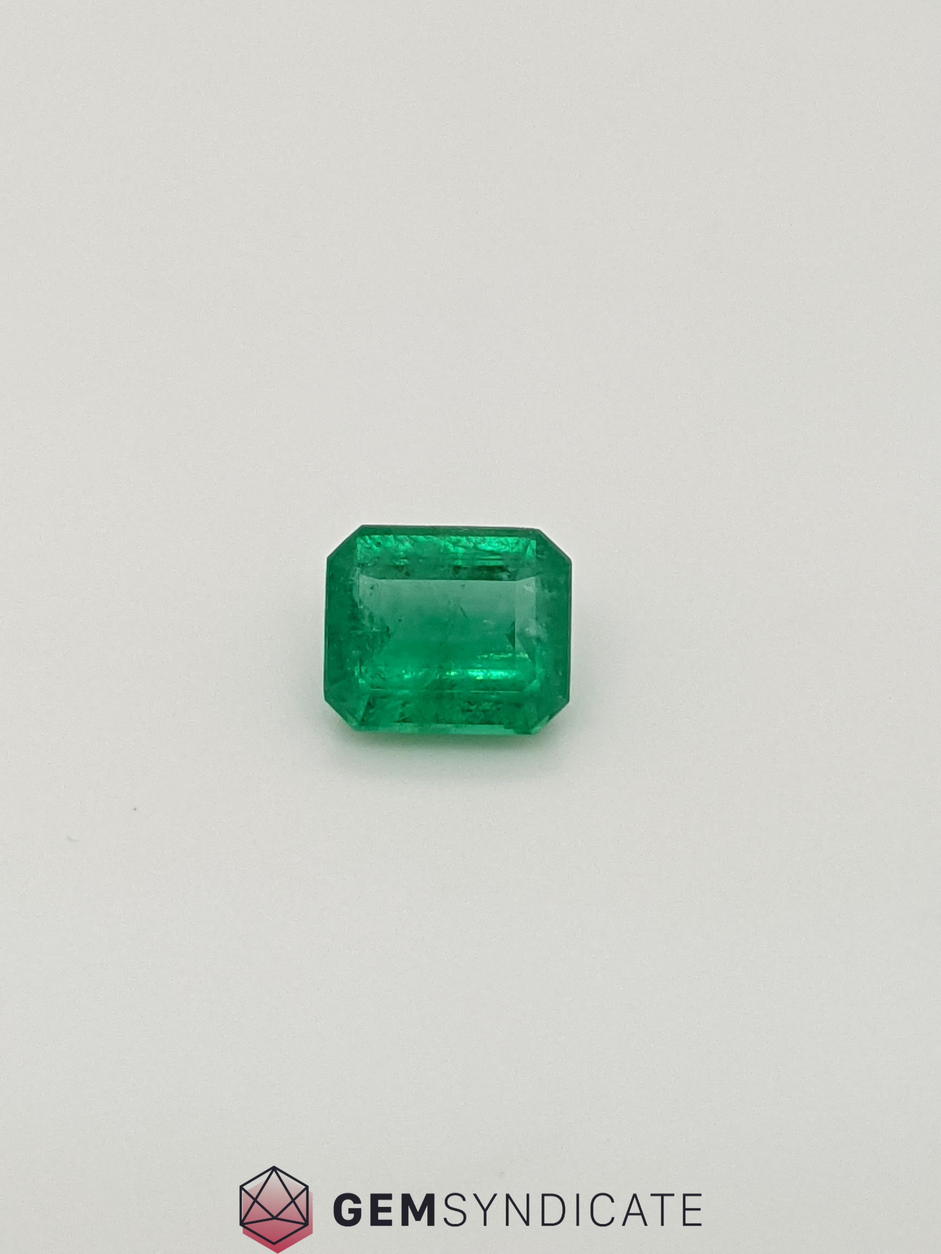 Luxuriant Emerald Cut Green Emerald 1.42ct