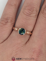 Load image into Gallery viewer, Mesmerizing Parti Sapphire Ring in 14k Rose Gold
