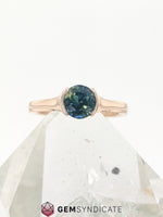 Load image into Gallery viewer, Mesmerizing Parti Sapphire Ring in 14k Rose Gold
