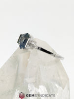 Load image into Gallery viewer, Classy Parti Sapphire Ring in 14k White Gold

