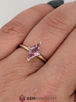 Load image into Gallery viewer, Flirty Kite Shape Pink Sapphire Ring 1.05ct
