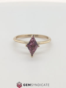 Flirty Kite Shape Pink Sapphire Ring 1.05ct