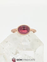 Load image into Gallery viewer, Regal Pink Tourmaline Solitaire Ring
