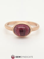 Load image into Gallery viewer, Regal Pink Tourmaline Solitaire Ring
