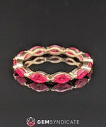 Load image into Gallery viewer, Gorgeous Ruby Eternity Band in 14k Yellow Gold
