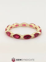 Load image into Gallery viewer, Gorgeous Ruby Eternity Band in 14k Yellow Gold
