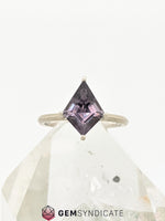 Load image into Gallery viewer, Chic Grey Spinel Ring in 14k White Gold
