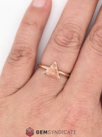 Load image into Gallery viewer, Classy Natural Oregon Sunstone Ring in 14k Rose Gold
