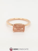 Load image into Gallery viewer, Angelic Solitaire Natural Oregon Sunstone Ring in 14k Rose Gold
