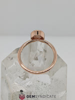 Load image into Gallery viewer, Brilliant Solitaire Natural Oregon Sunstone Ring in 14k Rose Gold
