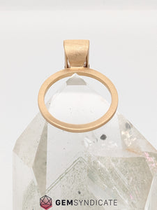 Chic Rectangle Oregon Sunstone Ring in 14k Rose Gold