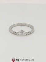 Load image into Gallery viewer, Flirty White Diamond Wedding Band in 14k White Gold
