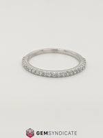 Load image into Gallery viewer, Regal White Diamond Wedding Band in 14k White Gold

