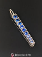 Load image into Gallery viewer, Stunning Blue Sapphire Ombre Icicle Pendant
