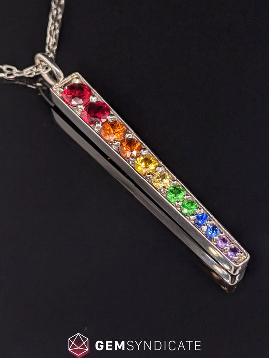 Dazzling Rainbow Icicle Pendant
