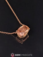 Load image into Gallery viewer, Charming Oregon Sunstone Necklace in 14k Rose Gold
