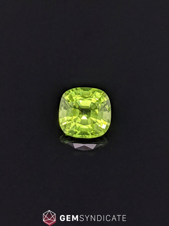 Magnificent Cushion Green Peridot 4.16ct