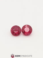 Load image into Gallery viewer, Elegant Round Ruby Pair 1.74ctw
