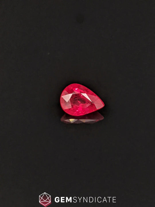 Splendid Pear Shaped Ruby 0.75ct