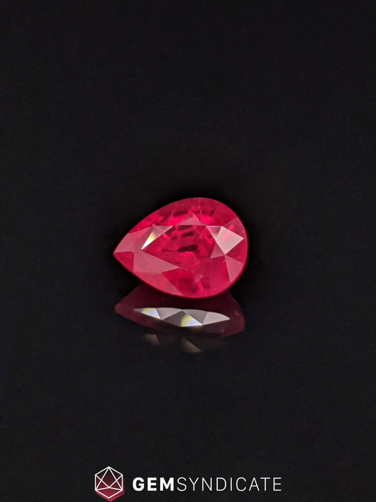 Amazing Pear Shaped Ruby 1.36ct