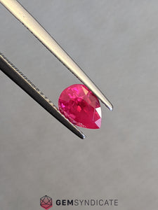 Amazing Pear Shaped Ruby 1.36ct
