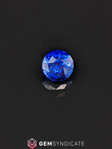 Amazing Round Blue Sapphire 1.33ct