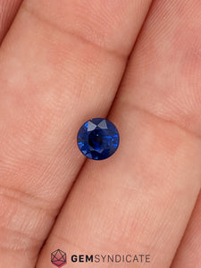 Sensational Round Blue Sapphire 0.99ct