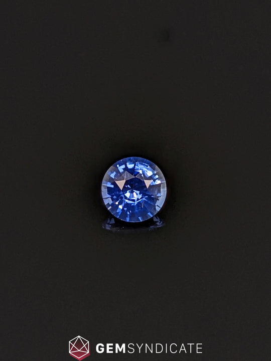 Elegant Round Blue Sapphire 1.04ct