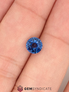 Dazzling Round Blue Sapphire 1.66ct