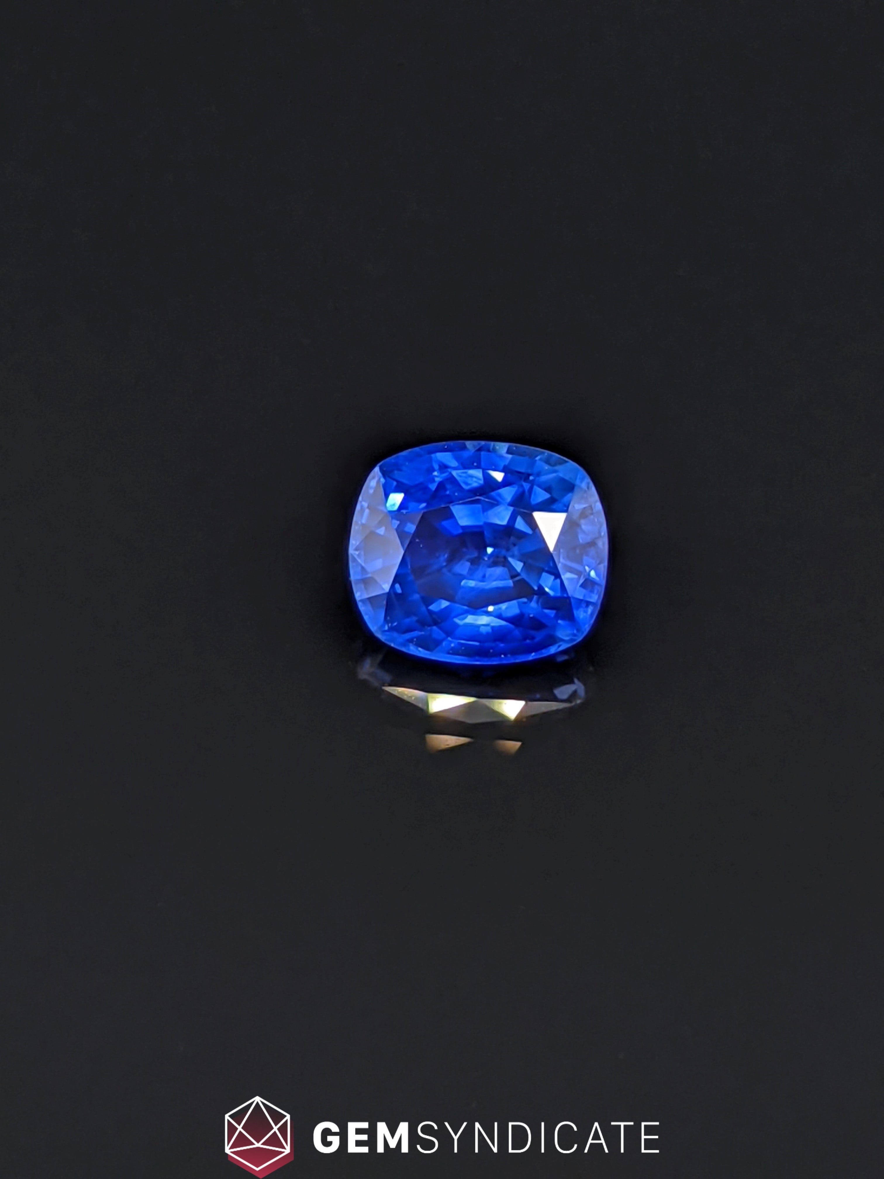 Alluring Cushion Blue Sapphire 3.17ct