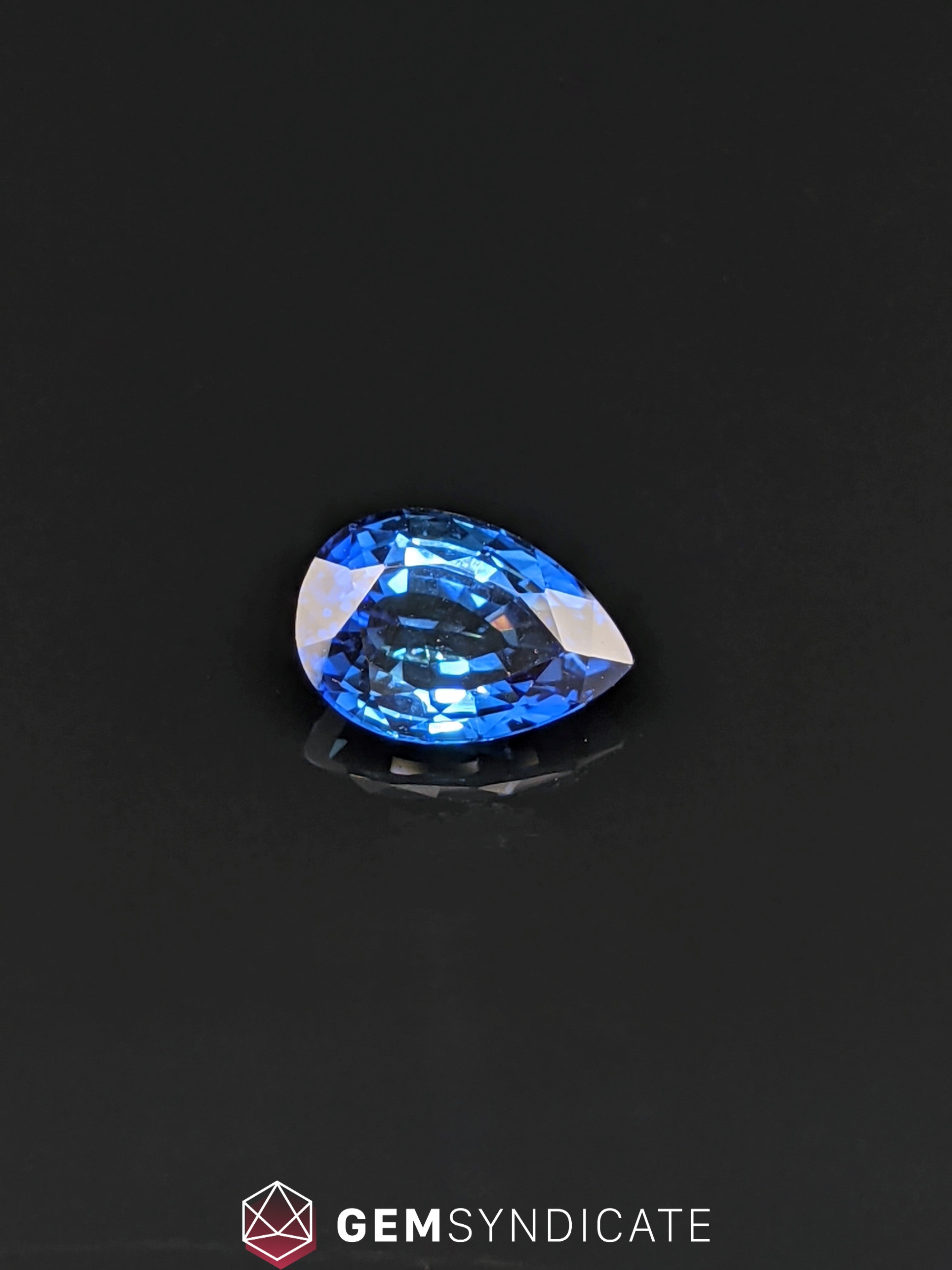 Sophisticated Pear Shape Blue Sapphire 2.02ct