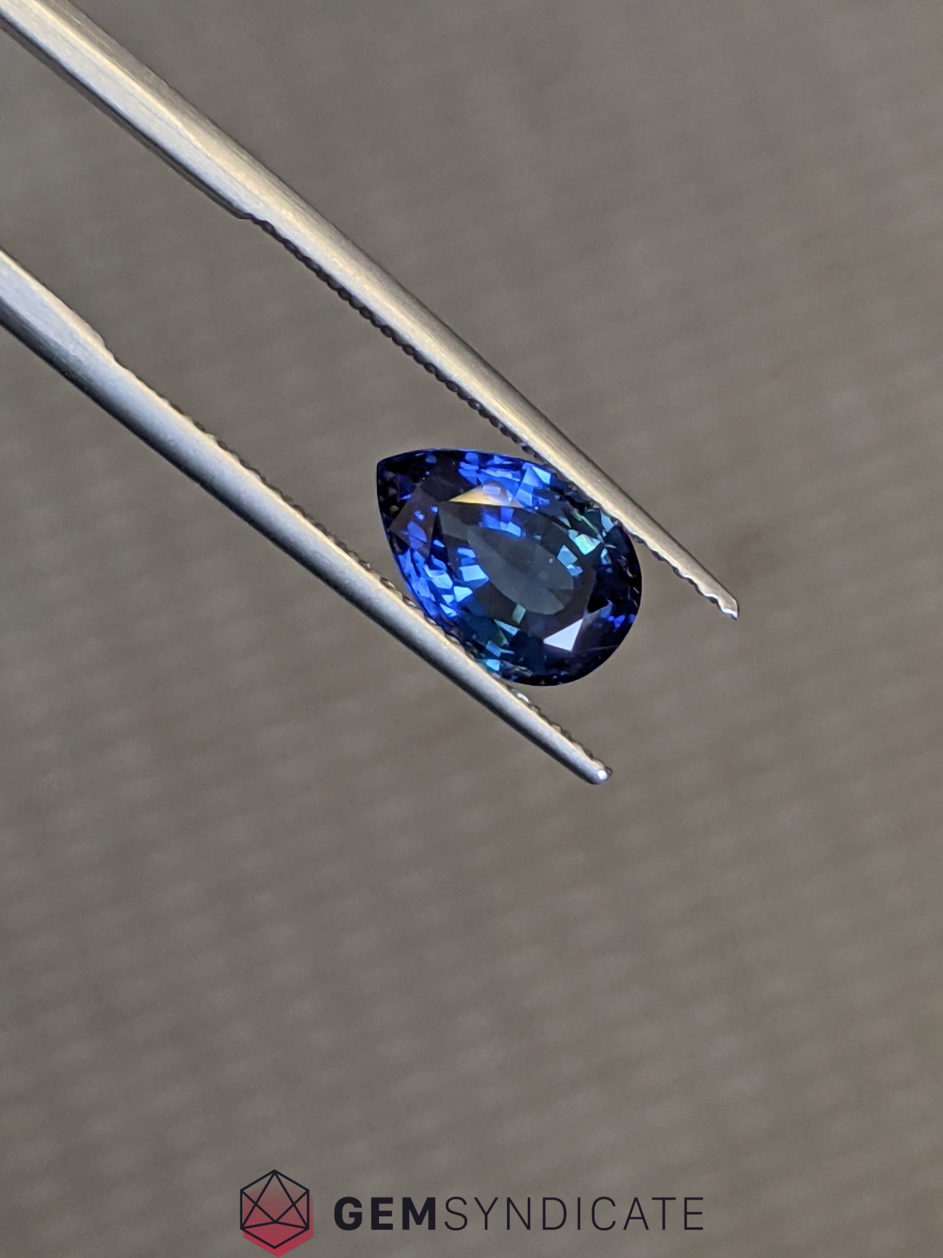 Sophisticated Pear Shape Blue Sapphire 2.02ct