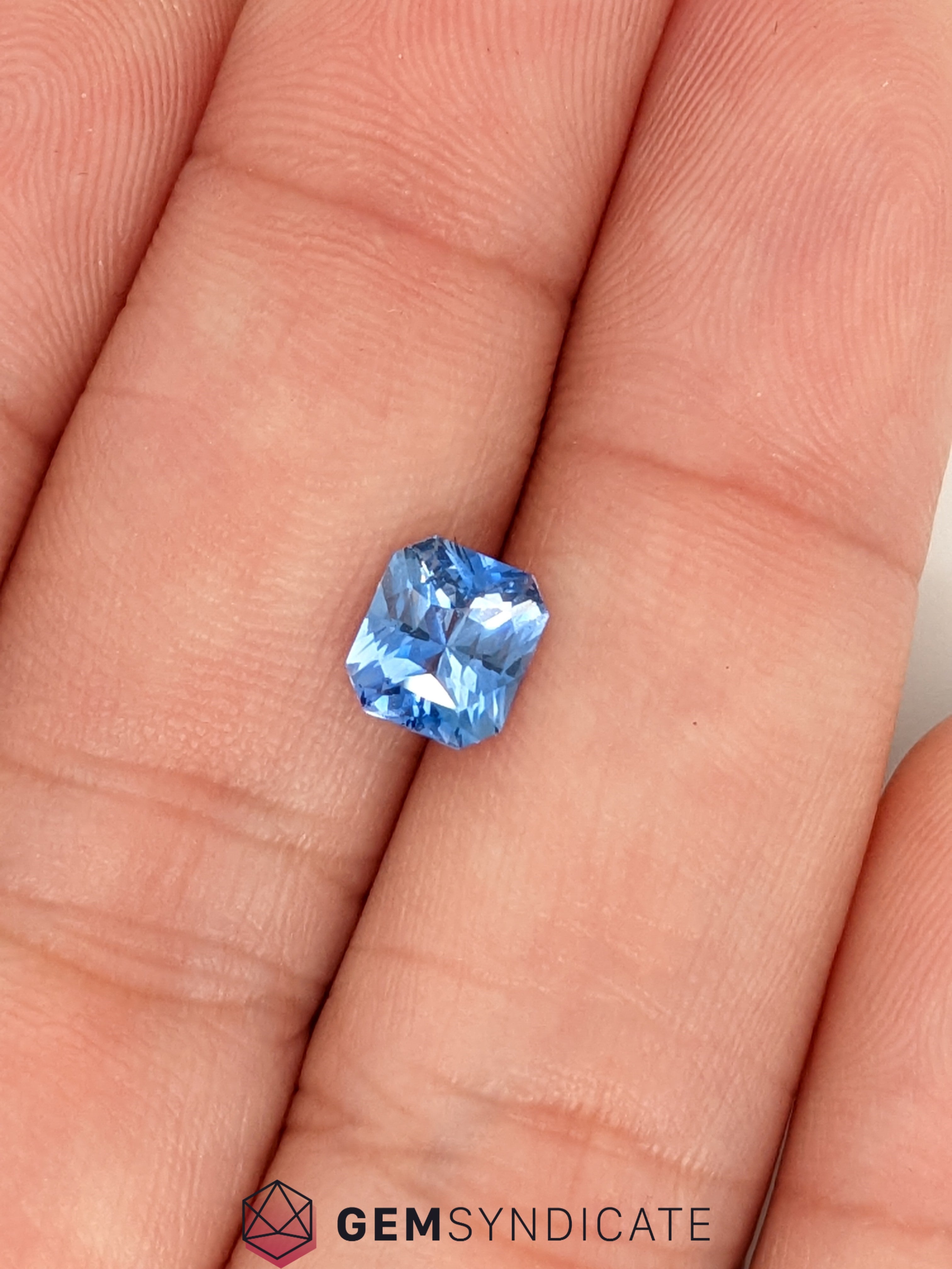 Unique Radiant Blue Sapphire 1.54ct